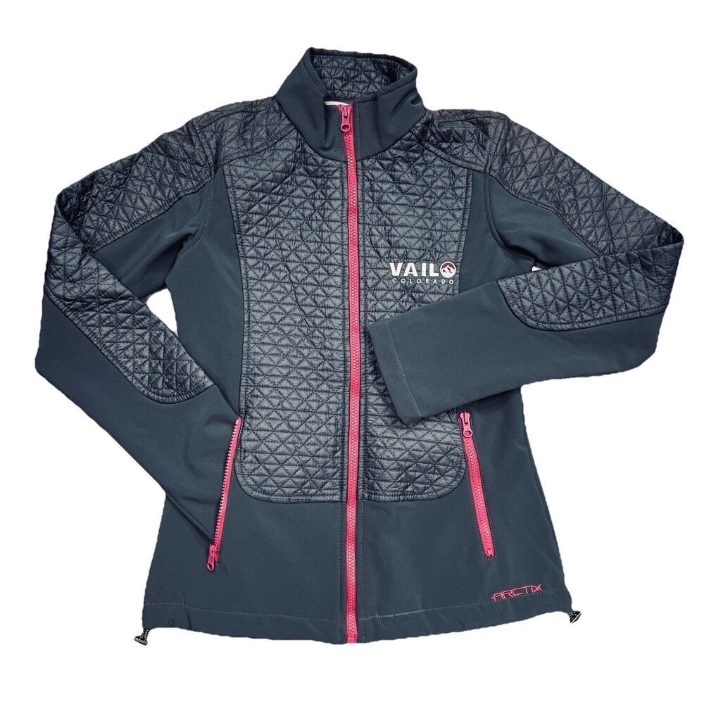 Arctix Jacket Womens XS Full Zip Ski Performance Blue Gray Wind Breaker Colorado